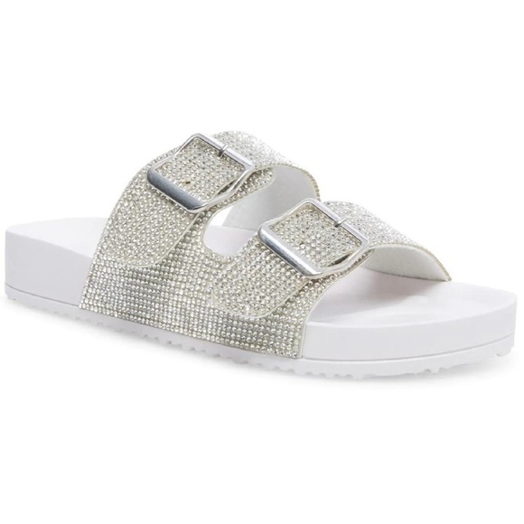 Madden Girl Shoes Nib Madden Girl Teddy Rhinestone Slip On Flat